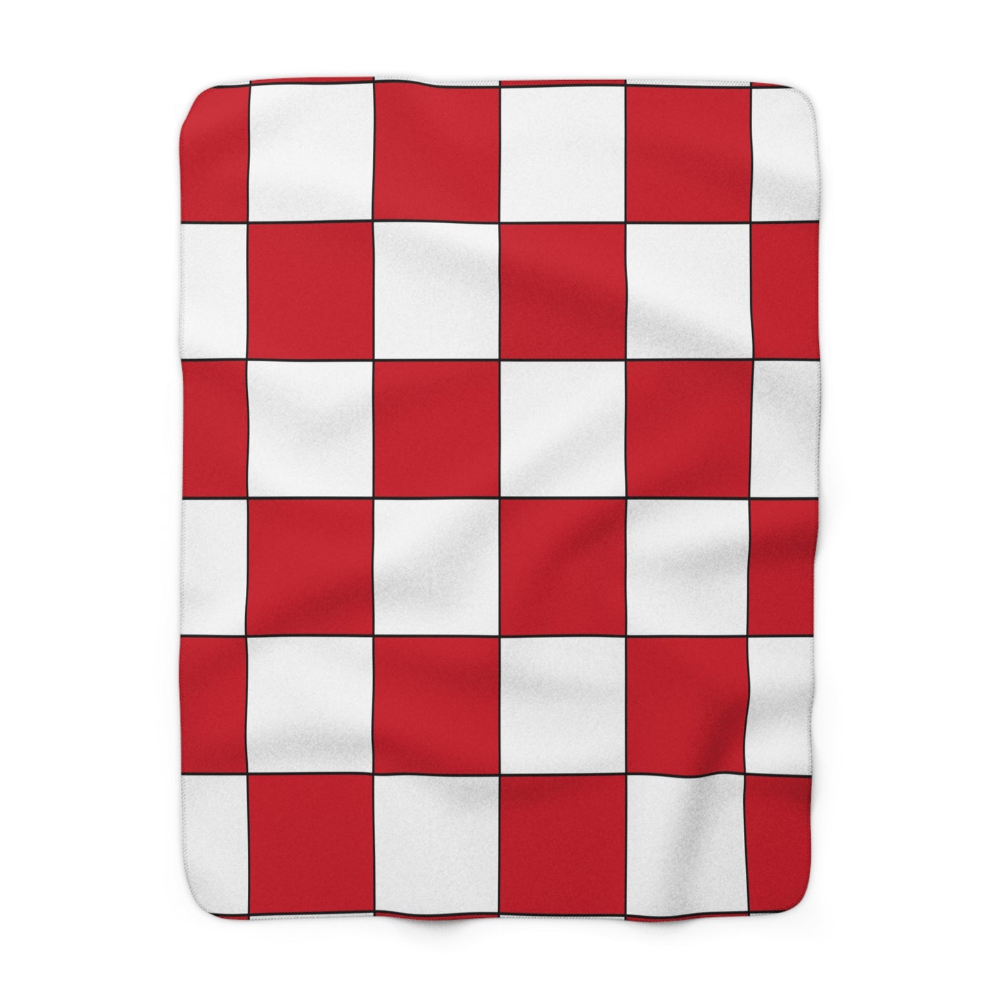 England Retro Check Blanket Throw