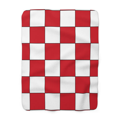 England Retro Check Blanket Throw