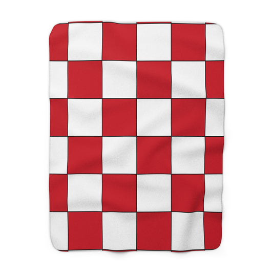 England Retro Check Blanket Throw