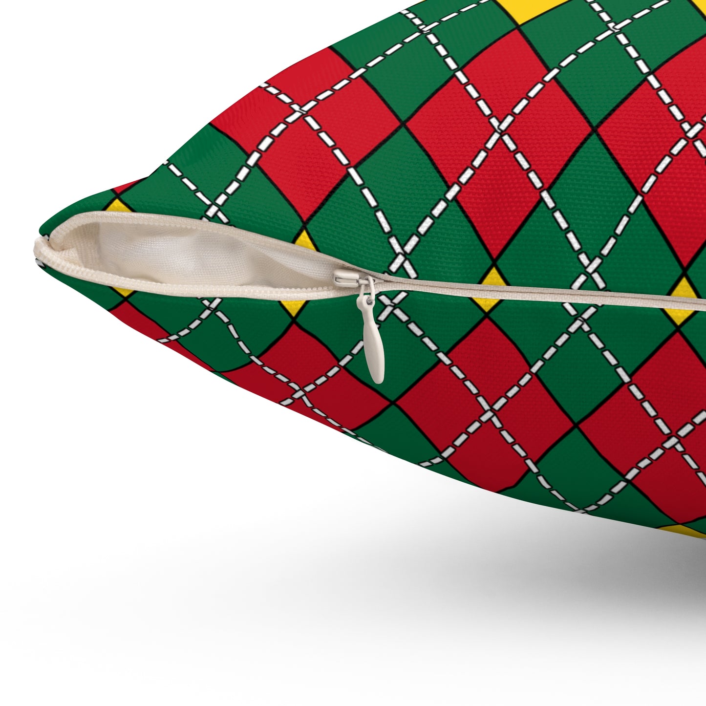 Ghana Retro Argyle Cushion Pillow