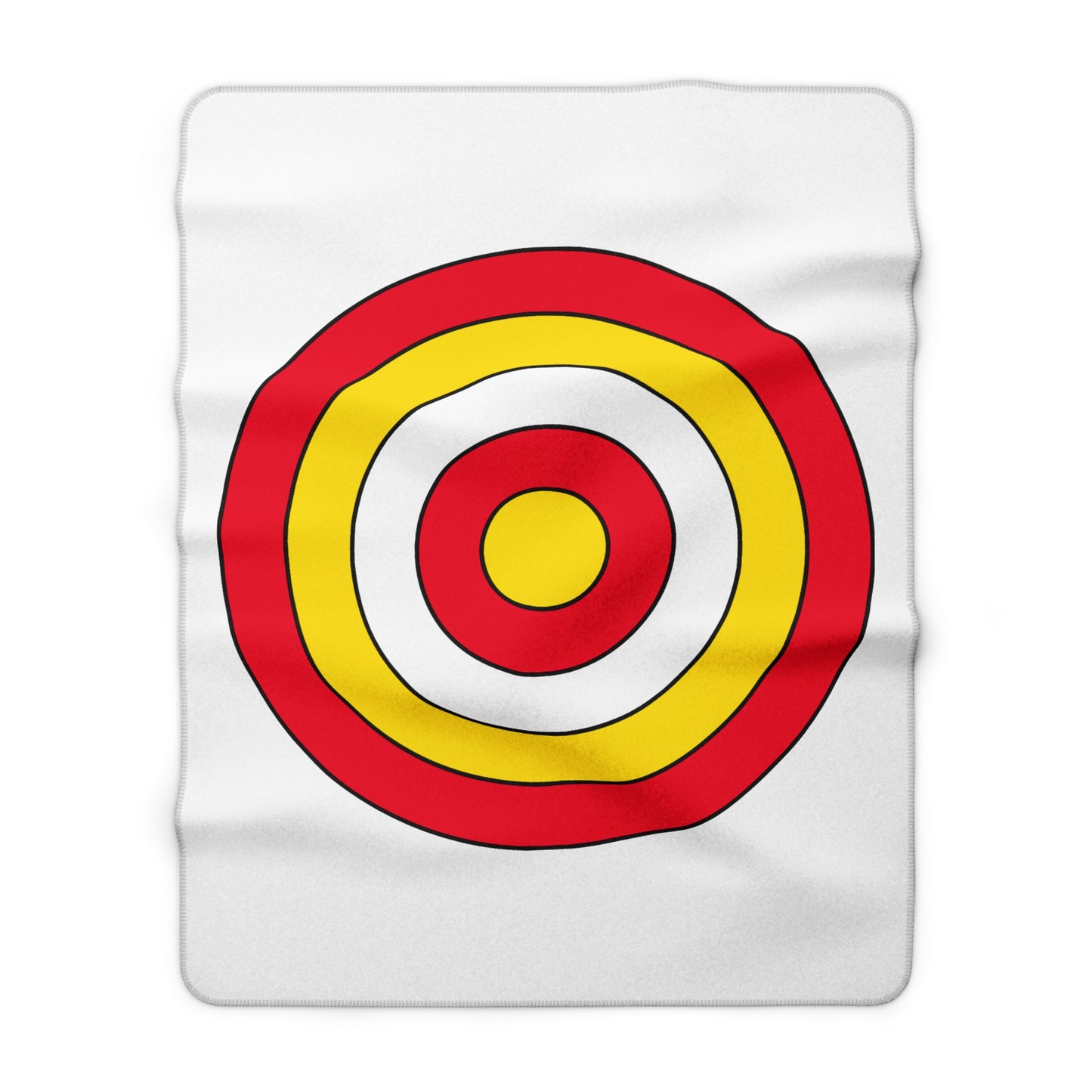Guernsey Retro Target Blanket Throw