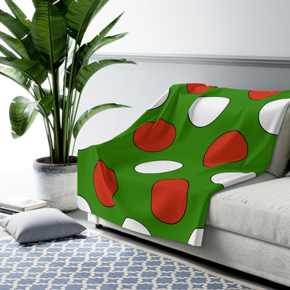 Hungary Retro Polka Dots Blanket Throw