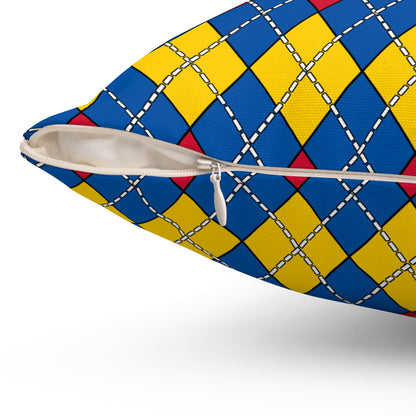 Aland Islands Retro Argyle Cushion Pillow