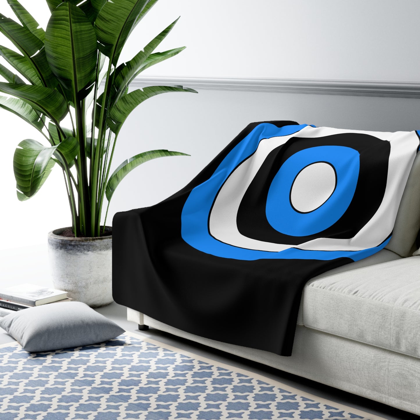 Estonia Retro Target Blanket Throw