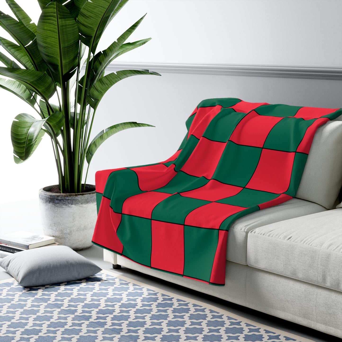 Bangladesh Retro Check Blanket Throw
