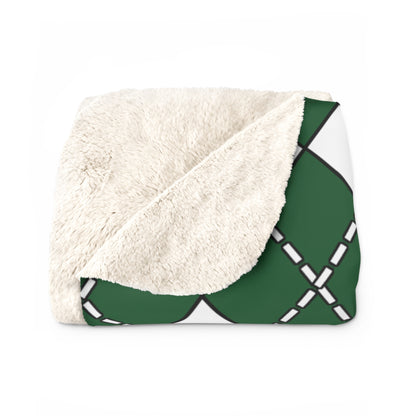 Saudi Arabia Retro Argyle Blanket Throw