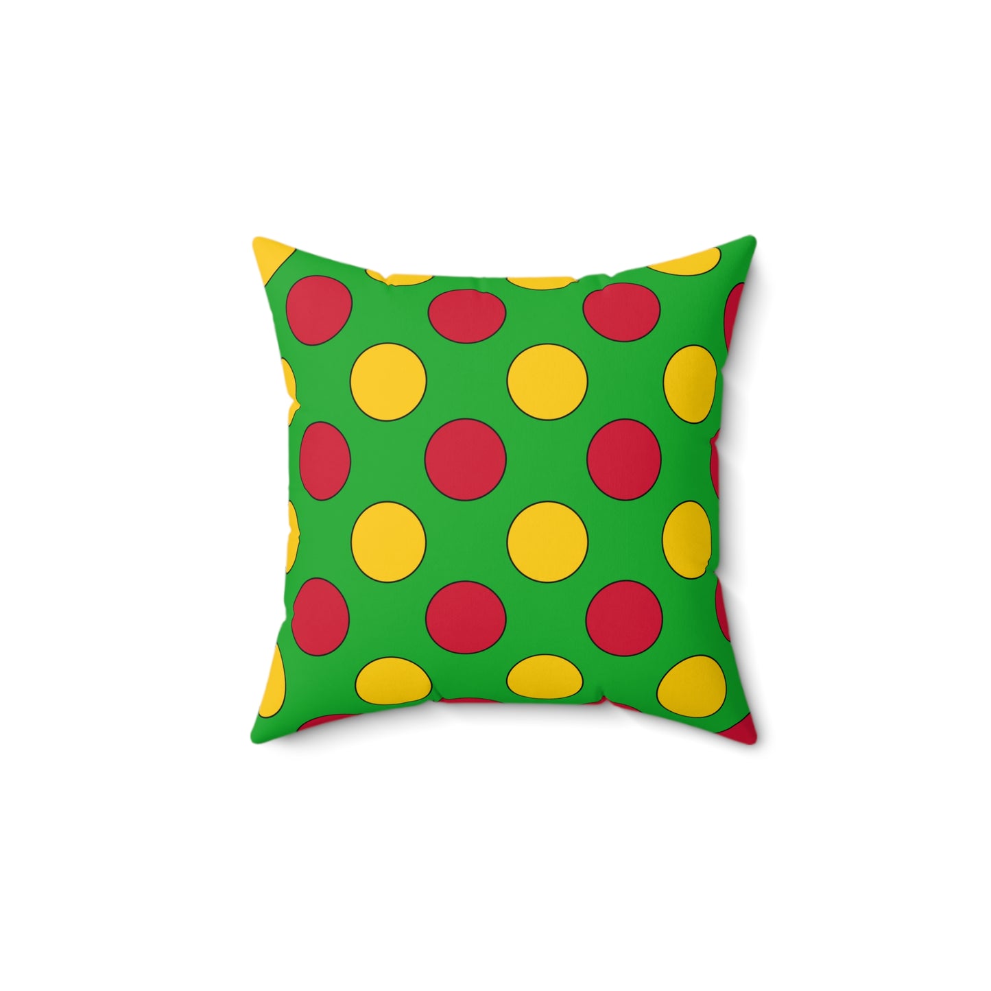 Sao Tome And Principe Retro Polka Dots Cushion Pillow