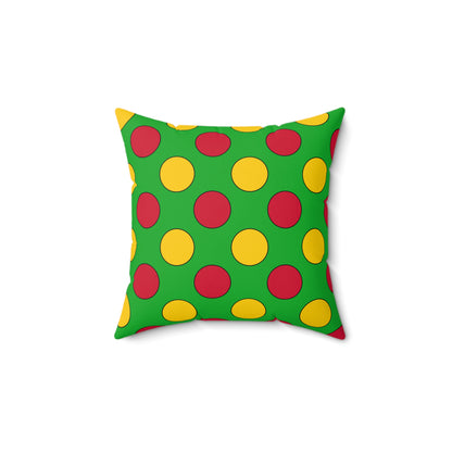 Sao Tome And Principe Retro Polka Dots Cushion Pillow