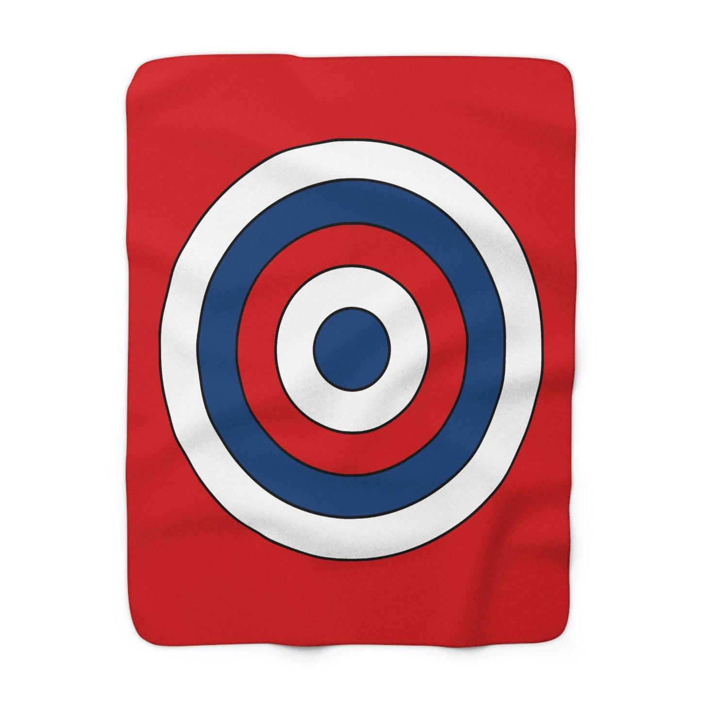 Czechia Retro Target Blanket Throw
