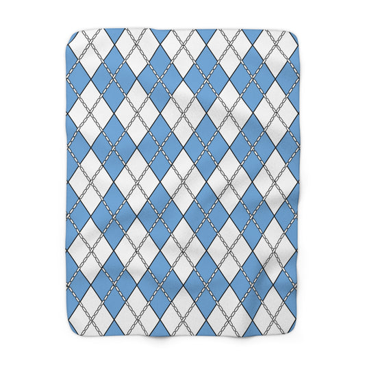 Argentina Retro Argyle Blanket Throw
