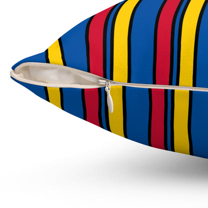 Aland Islands Retro Stripes Cushion Pillow