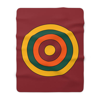 Sri Lanka Retro Target Blanket Throw