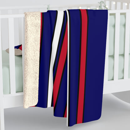 South Georgia And The South Sandwich Islands Retro Stripes Blanket Throw