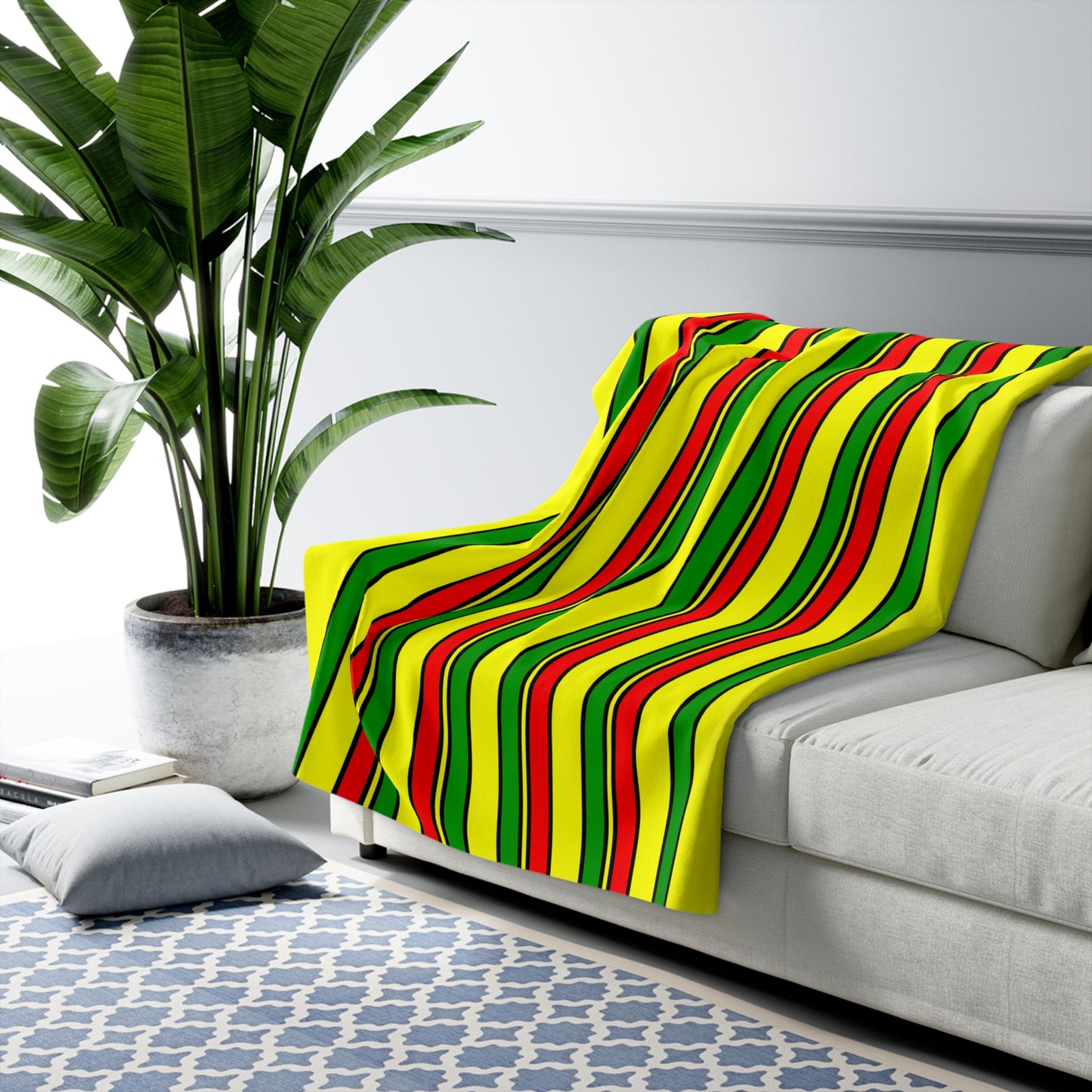 Mali Retro Stripes Blanket Throw