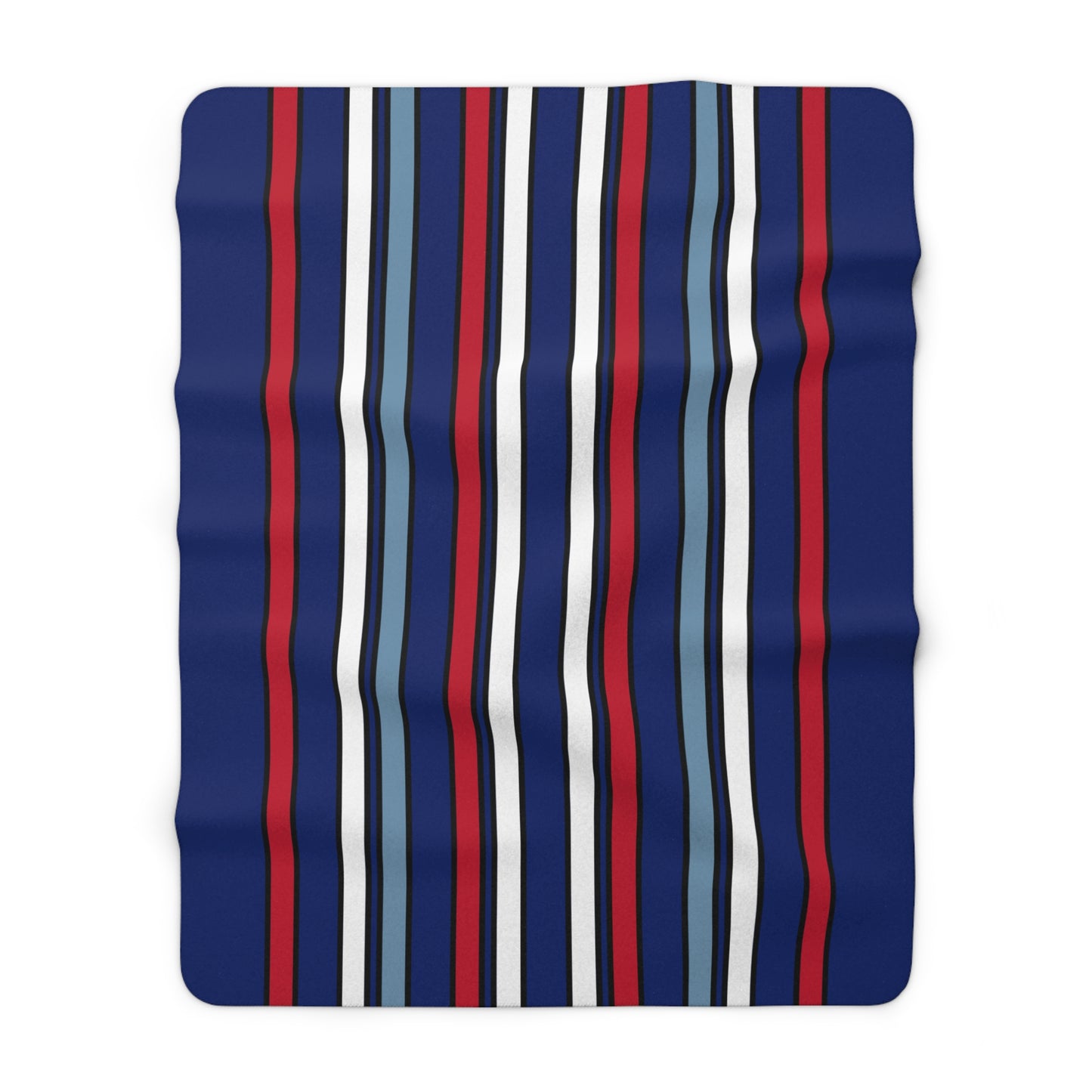 Falkland Islands Retro Stripes Blanket Throw