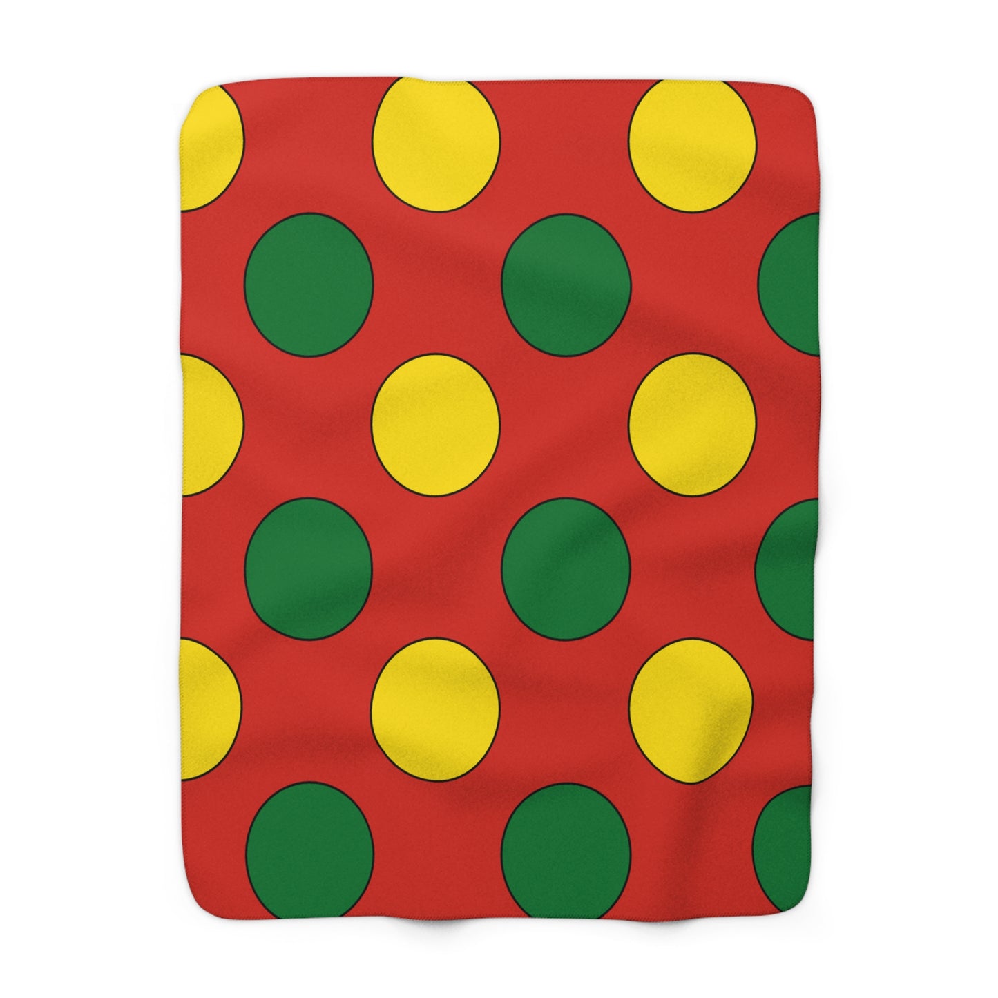 Bolivia Retro Polka Dots Blanket Throw