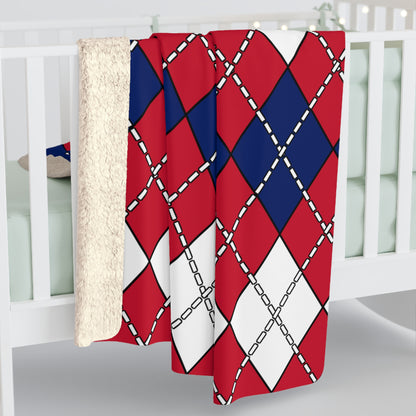 United Kingdom (UK) Retro Argyle Blanket Throw
