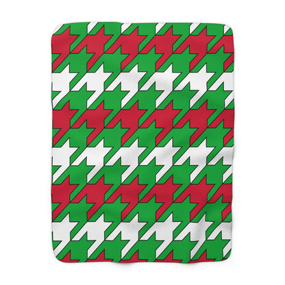 Wales Retro Houndstooth Blanket Throw