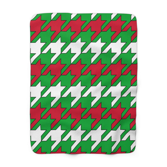 Wales Retro Houndstooth Blanket Throw