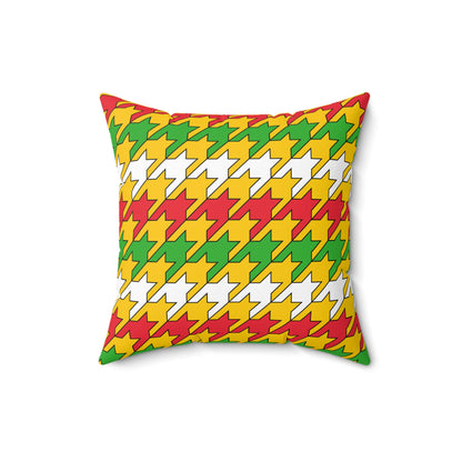 Myanmar Retro Houndstooth Cushion Pillow