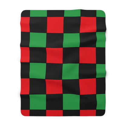 Libya Retro Check Blanket Throw