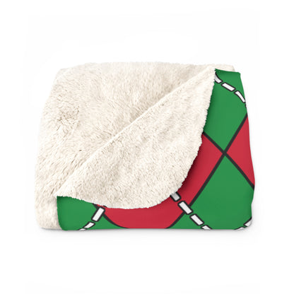 Vanuatu Retro Argyle Blanket Throw
