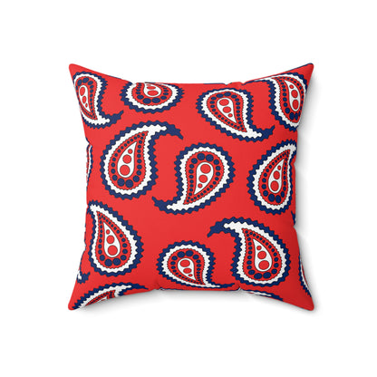 Svalbard And Jan Mayen Retro Paisley Cushion Pillow