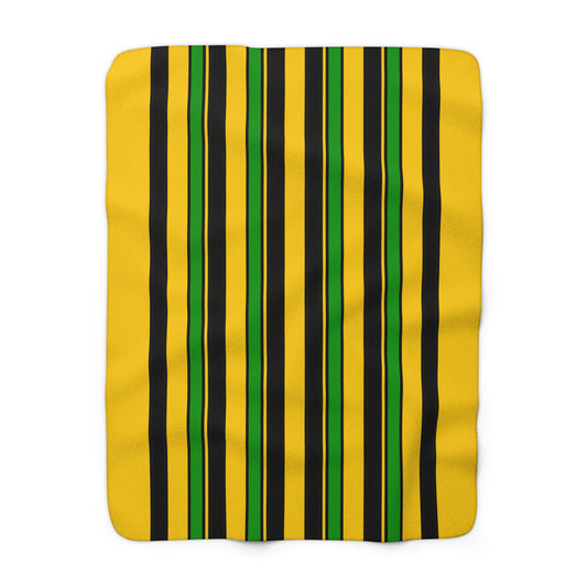 Jamaica Retro Stripes Blanket Throw