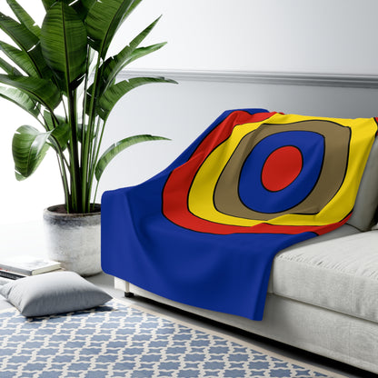 Moldova Retro Target Blanket Throw