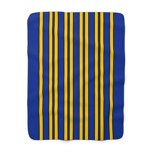 European Union Retro Stripes Blanket Throw