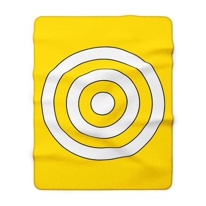 Vatican City Retro Target Blanket Throw