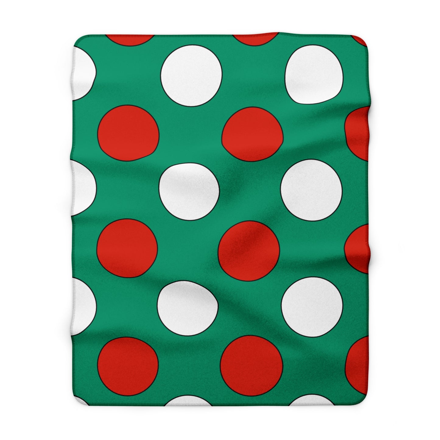 Bulgaria Retro Polka Dots Blanket Throw