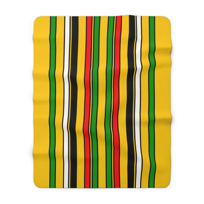 Mozambique Retro Stripes Blanket Throw