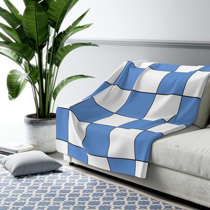 Micronesia Retro Check Blanket Throw