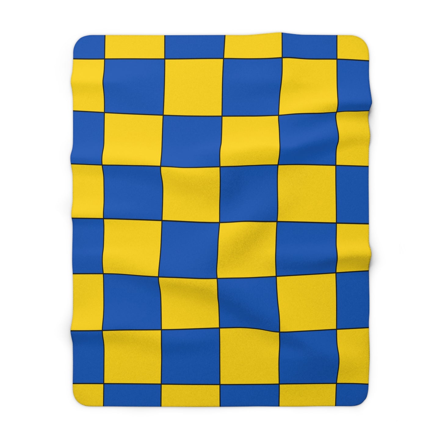 Ukraine Retro Check Blanket Throw