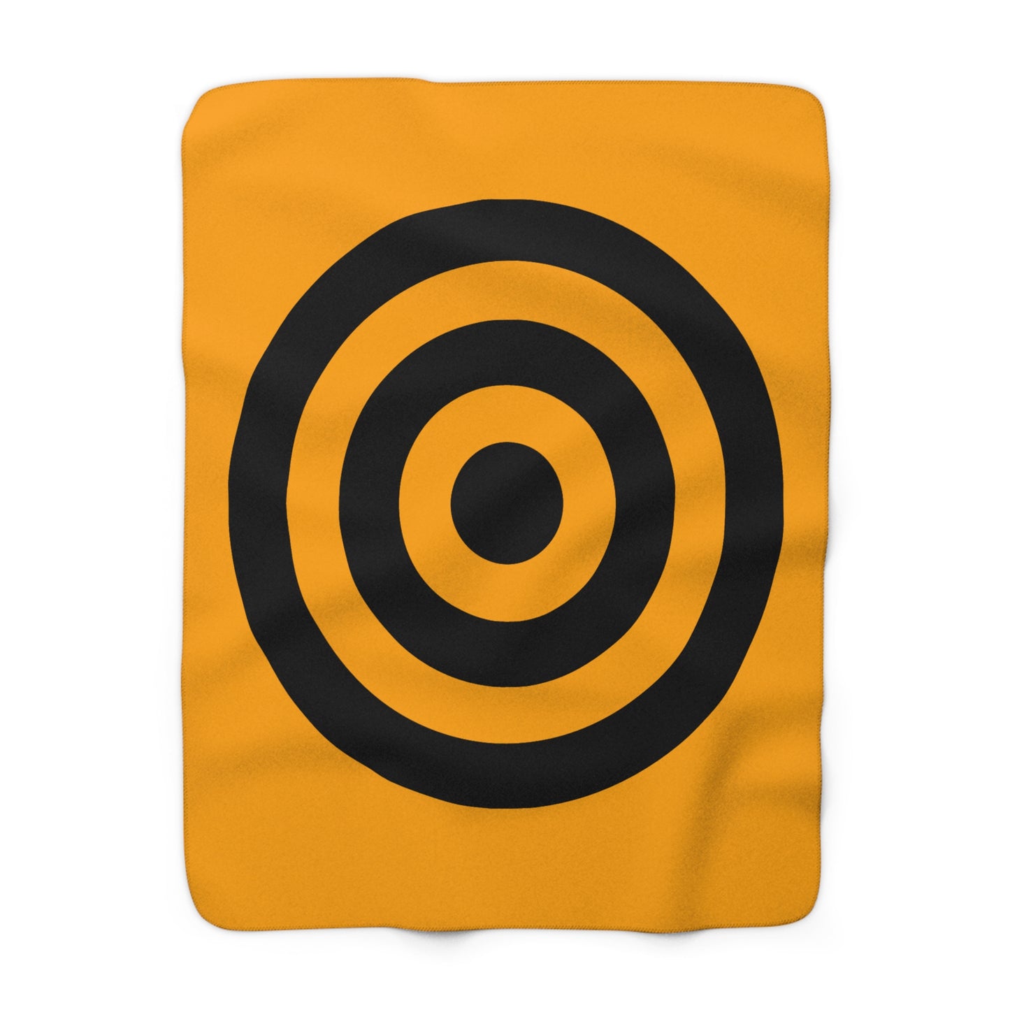 Orange, Black Retro Target Blanket Throw