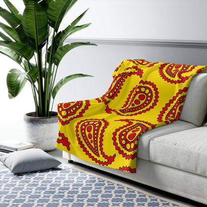 Catalonia Retro Paisley Blanket Throw