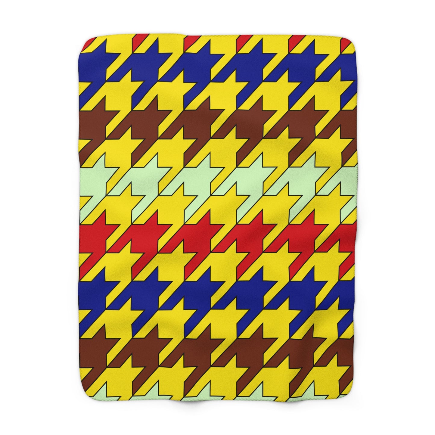 Ecuador Retro Houndstooth Blanket Throw