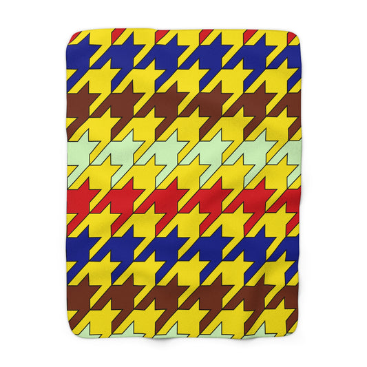 Ecuador Retro Houndstooth Blanket Throw