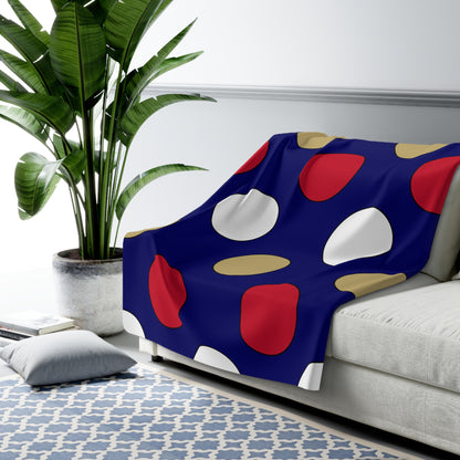 Saint Helena Retro Polka Dots Blanket Throw