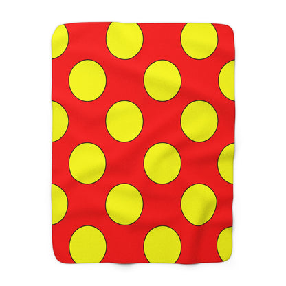 Kyrgyzstan Retro Polka Dots Blanket Throw