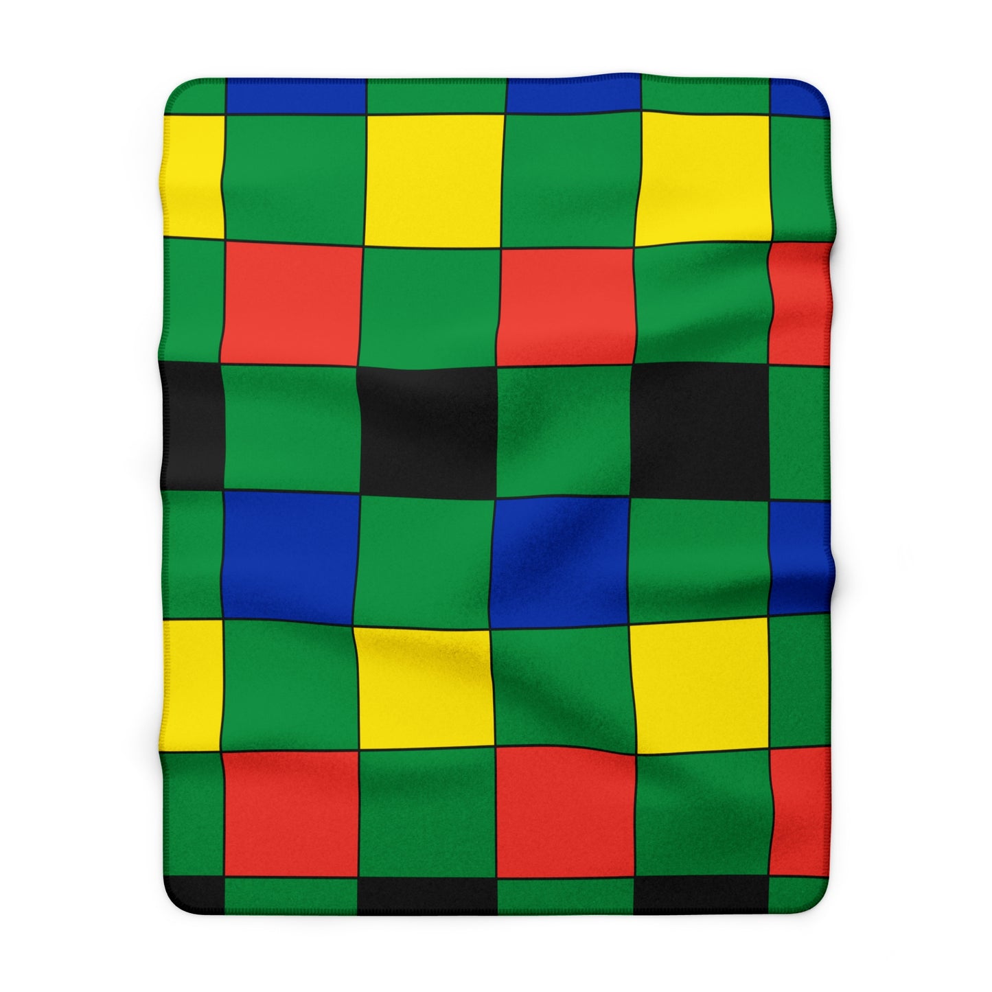 New Caledonia Retro Check Blanket Throw