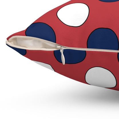 United States Minor Outlying Islands Retro Polka Dots Cushion Pillow