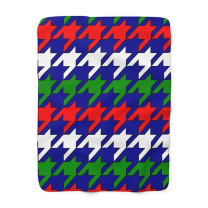 Gambia Retro Houndstooth Blanket Throw