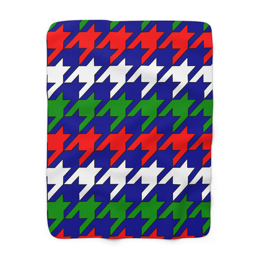 Gambia Retro Houndstooth Blanket Throw