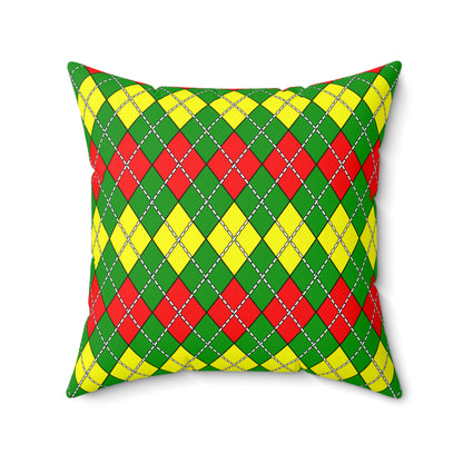 Guinea Retro Argyle Cushion Pillow
