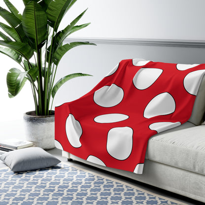 Peru Retro Polka Dots Blanket Throw