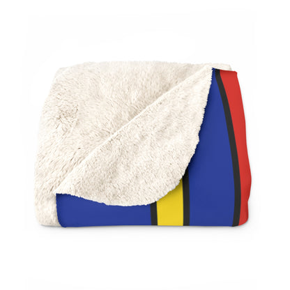 Moldova Retro Stripes Blanket Throw