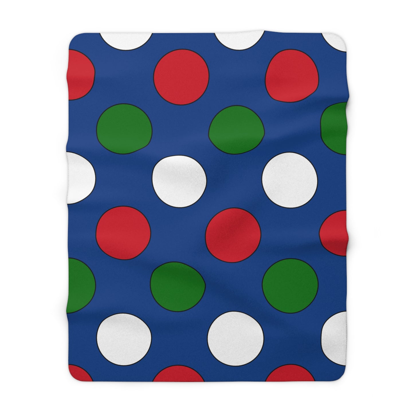 Belize Retro Polka Dots Blanket Throw