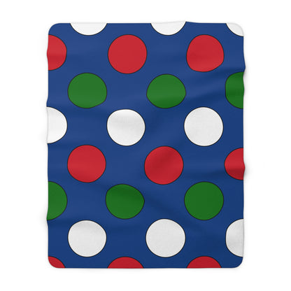 Belize Retro Polka Dots Blanket Throw